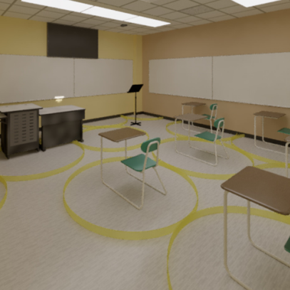 Front of classroom