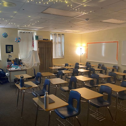 Front of classroom