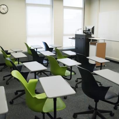 Front of classroom