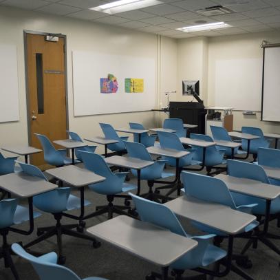 Front of classroom
