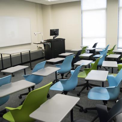 Front of classroom