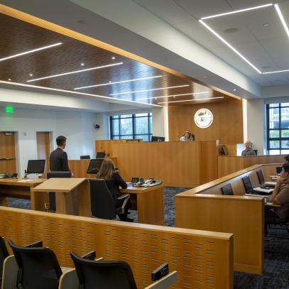 Mock trial room