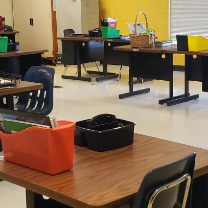 Front of classroom